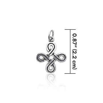 Shield Knot Silver Charm TC433 - Jewelry